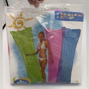 INTEX The Wet Set Swim Pool Air Mat Raft Float Pink 72"X27" New Sealed